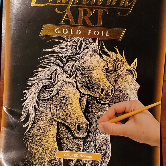 LOT Kids Art Color Paint By Num Colored Pencils Paint Winky Dinks Foil Art - Picture 13 of 16